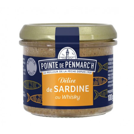 Tartinable Délice de sardines au whisky Pointe de Penmarc'h 100g