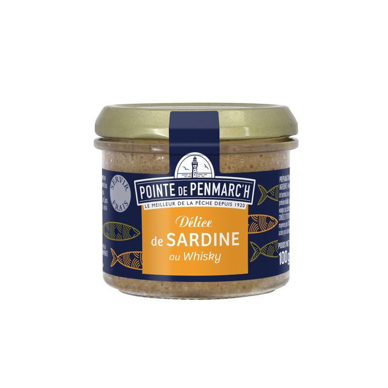 Tartinable Délice de sardines au whisky Pointe de Penmarc'h 100g