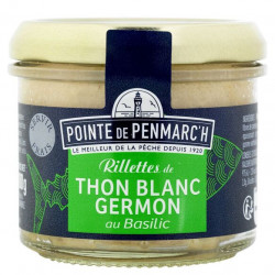 Rillettes de thon blanc germon au basilic Pointe de Penmarc'h 100g