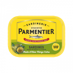 Sardines Huile d'olive vierge extra Parmentier 135g