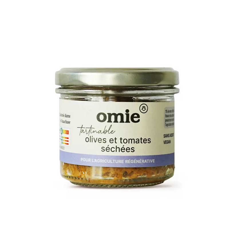 Tartinable olives et tomates séchées bio Omie 90g