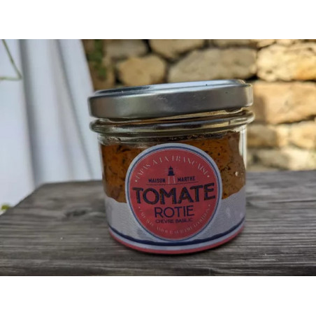 Tomate rôtie au chèvre et basilic Maison Marthe 90g