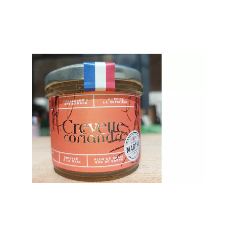 Crevette coriandre gingembre Maison Marthe 90g