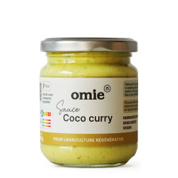 Sauce coco curry jaune de Madras Omie 190g